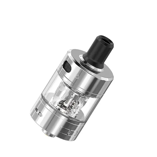 advken-manta-mtl-9RYn8E89bxuENy.jpg Advken Manta MTL Tank Verdampfer in Silber ohne Drip-Tip, Seitenansicht freigestellt