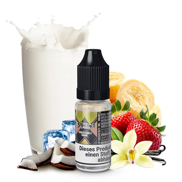 Erdbeer Vanille Banane - 10ml Hybrid Nikotinsalz-Liquid