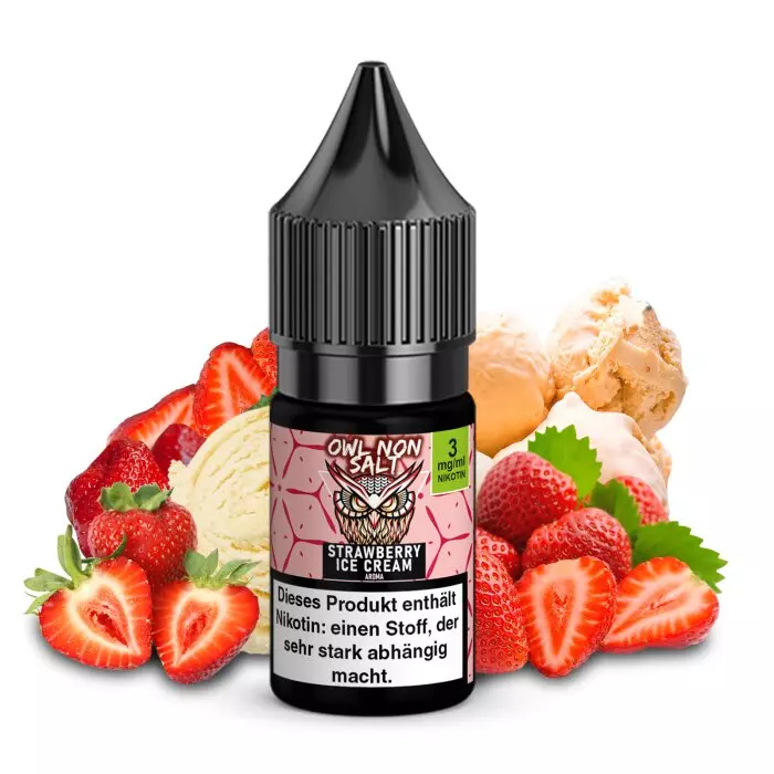 OWL Non-Salt - Strawberry Ice Cream - 10ml Liquid