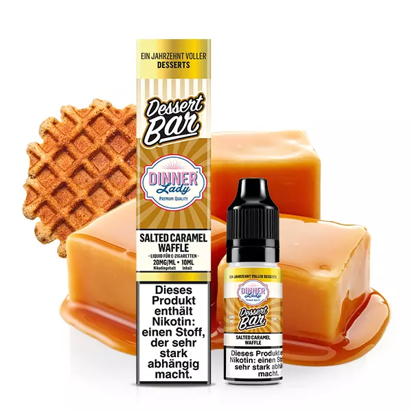 Dessert Bar - Salted Caramel Waffle - 10ml Nikotinsalz-Liquid