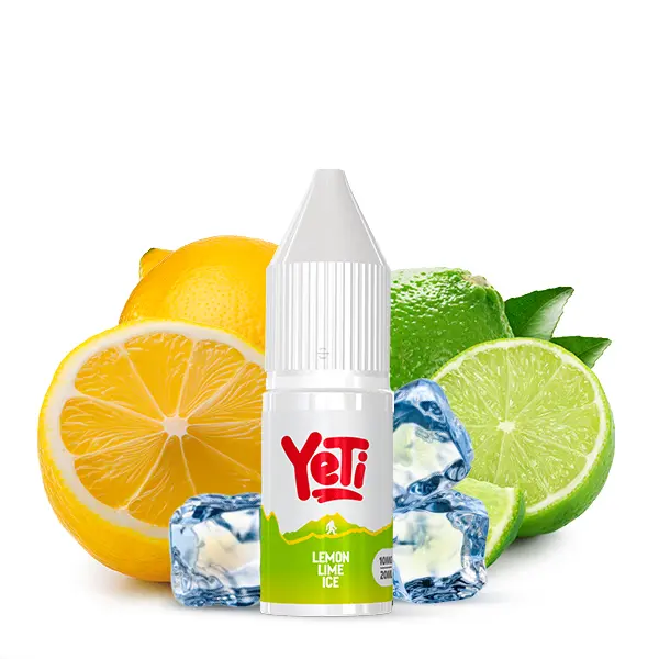 Yeti Summit Lemon Lime Ice 10ml Nikotinsalz-Liquid – Flasche mit Zitronen und Limetten