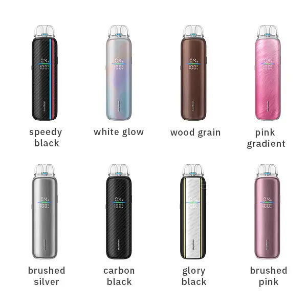 Aspire Pixo Max Pod Kit alle 8 Farbvarianten: Speedy, White Glow, Wood Grain, Pink Gradient, Brushed Silver, Carbon Black, Glory Black,