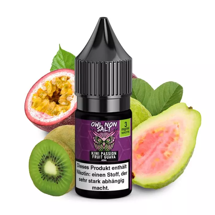 OWL Non-Salt - Kiwi Passionfruit Guava - 10ml Liquid