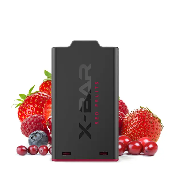 1x X-Shisha by X-Bar Prefilled Pod - Red Fruits 0mg/ml