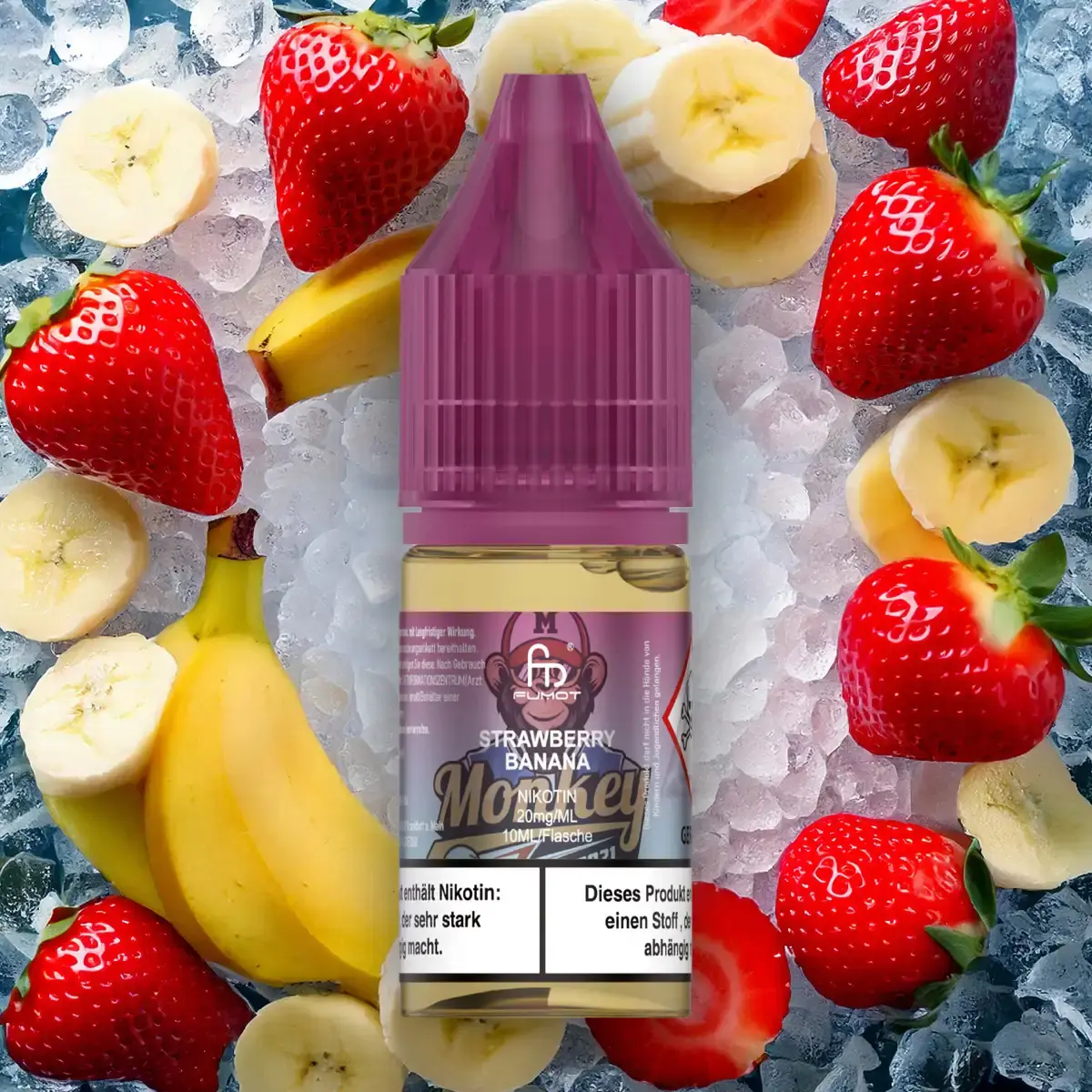 RandM Fumot Strawberry Banana - 10ml Nikotinsalz-Liquid