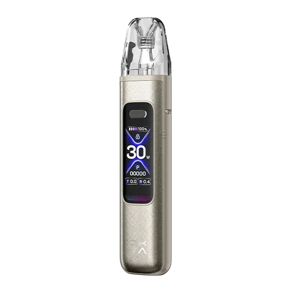 oxva-xlim-pro-3-9.jpg Oxva Xlim Pro 3 Kit in Champagner-Gold, Akkuträger mit Pod und OLED-Display, Frontansicht