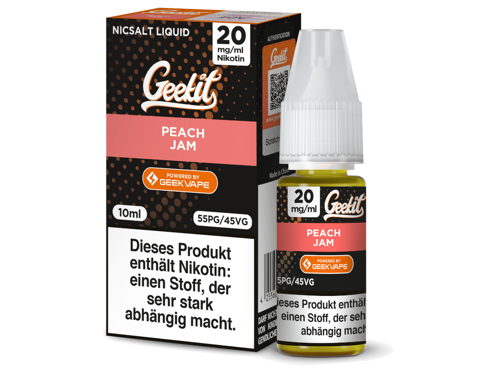 Geekit - Peach Jam - 10ml Nikotinsalz Liquid