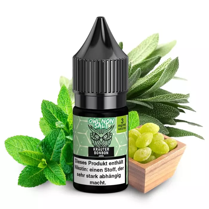 OWL Non-Salt - Kräuterbonbon - 10ml Liquid