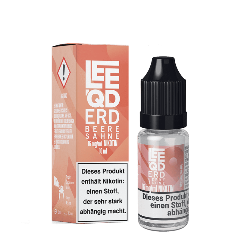 LEEQD - Crazy Erdbeere Sahne - 10ml Liquid