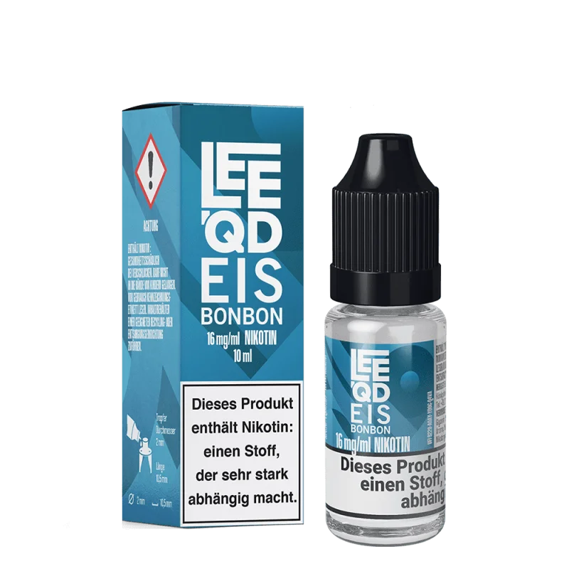 LQDC507_800x800.png?ts=1759917010 LEEQD Fresh Eisbonbon 10ml Liquid – blaue Schachtel mit Nikotinsalz-Flasche, Produktansicht