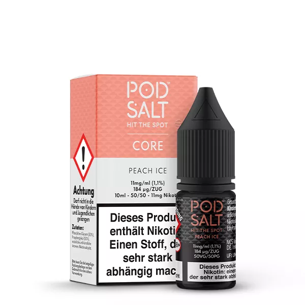 PodSalt - Peach Ice - 10ml Nikotinsalz-Liquid