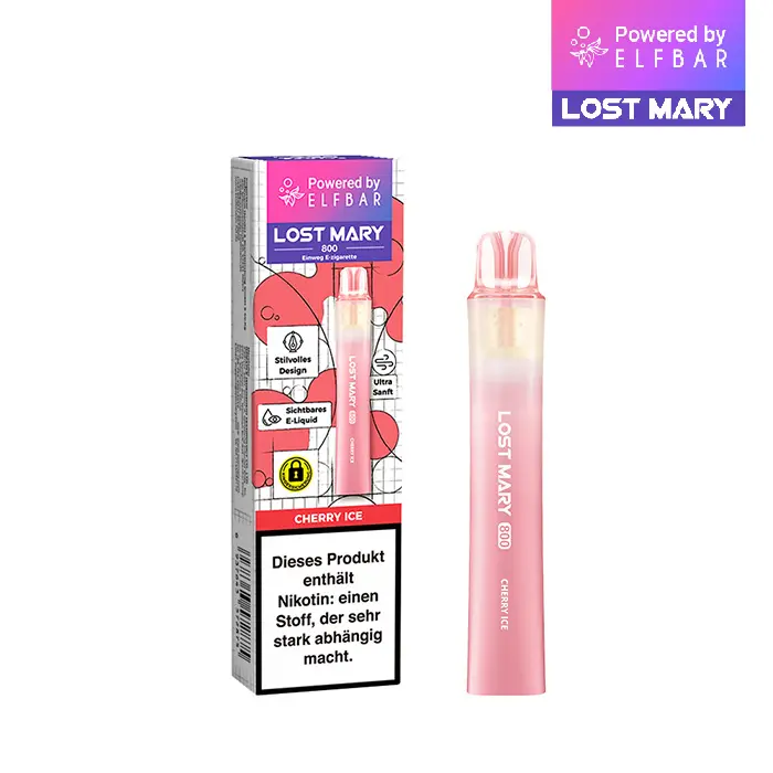 Lost Mary - 800 Einweg E-Zigarette - Cherry Ice