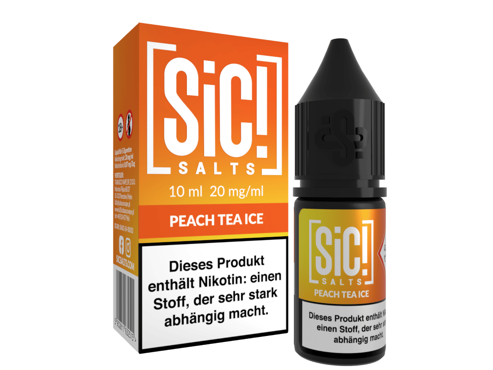 SiC! Salts - Peach Tea Ice - 10ml Nikotinsalz Liquid