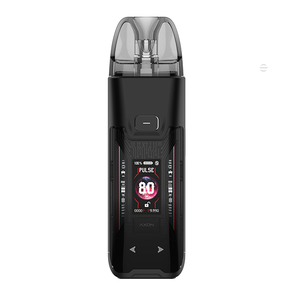 Vaporesso Luxe XR Max 2 Pod Kit in Schwarz mit Farbdisplay, Frontansicht