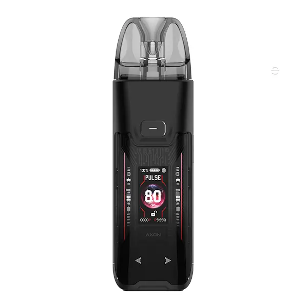 Vaporesso Luxe XR Max 2 Pod Kit in Schwarz mit Farbdisplay, Frontansicht