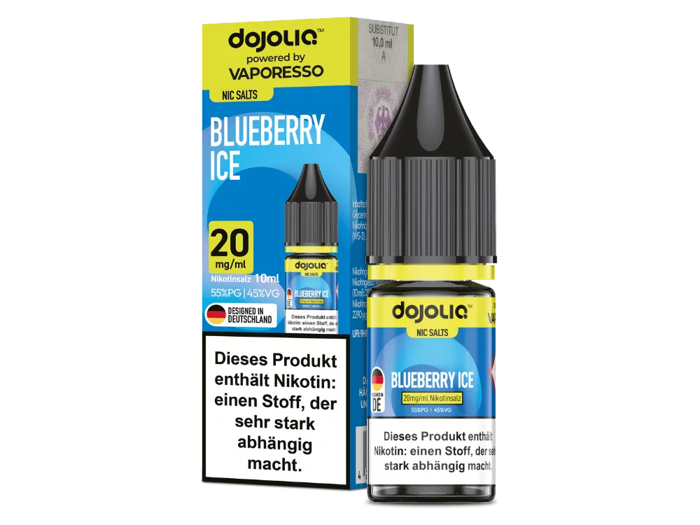 Dojoliq - Blueberry Ice - 10ml Nikotinsalz Liquid