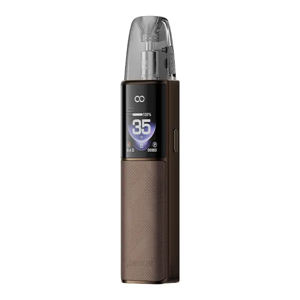 voopoo-argus-g4-4.jpg VooPoo Argus G4 Pod Kit in Dunkelbraun mit Display, Frontalansicht
