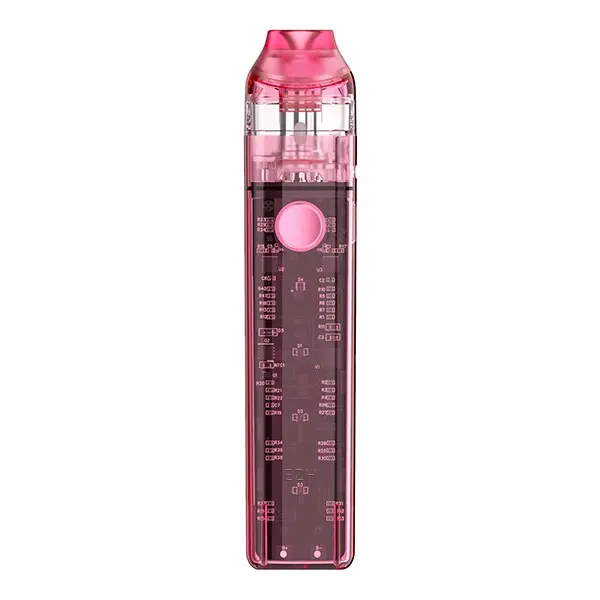 source180184.jpg Nevoks Feelin C1 Pod Kit in transparentem Pink mit sichtbarem Akku und aufgestecktem Pod