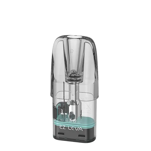innokin-ez-leva-pod-1.jpg Innokin EZ Leva Ersatz-Pod – transparente Kartusche mit türkisfarbener Flüssigkeit, Einzelansicht