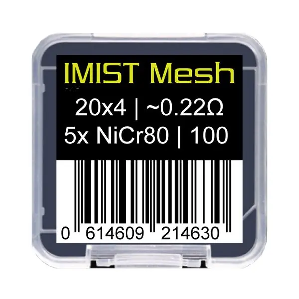 5x IMIST Simurg MTL Prebuilt Ni80 Mesh 100 Mesh-Streifen