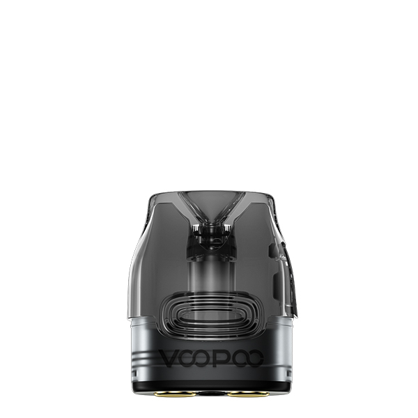 Voopoo VMATE Ersatz-Pod einzeln, transparentes Grau, Top-Fill-Einsatz Frontansicht