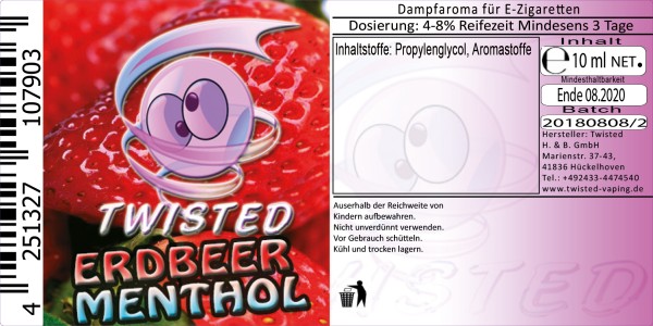 Erdbeer Menthol