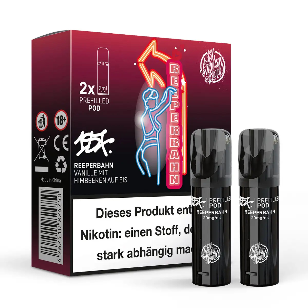 2x 187 Strassenbande Prefilled Pod - Reeperbahn 20mg/ml