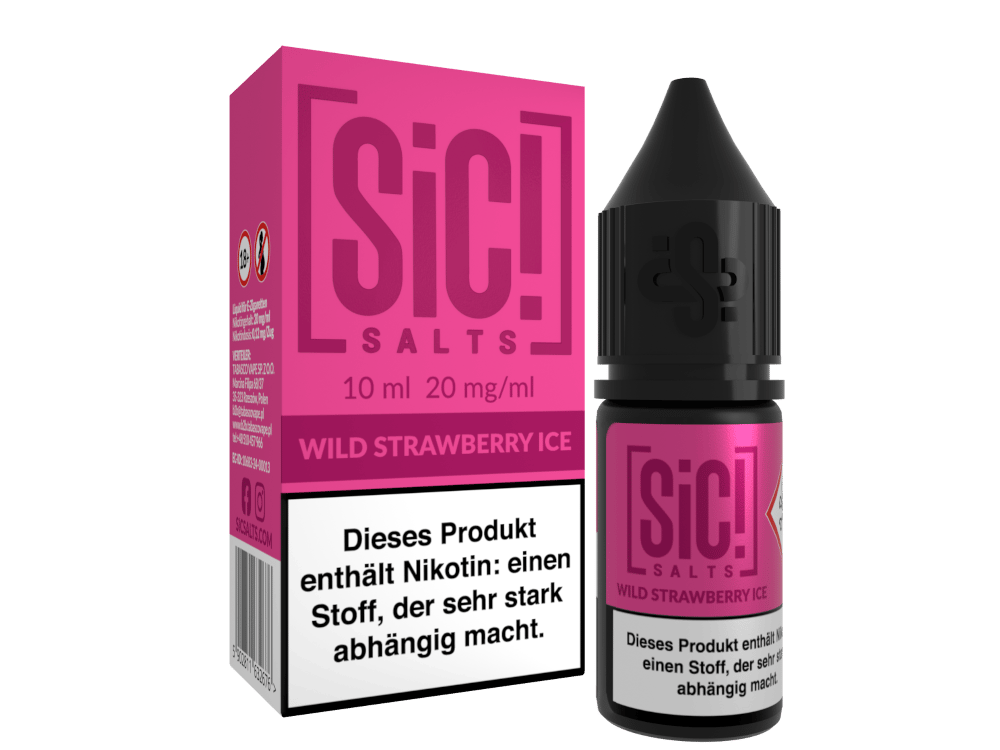 SiC! Salts - Wild Strawberry Ice - 10ml Nikotinsalz Liquid