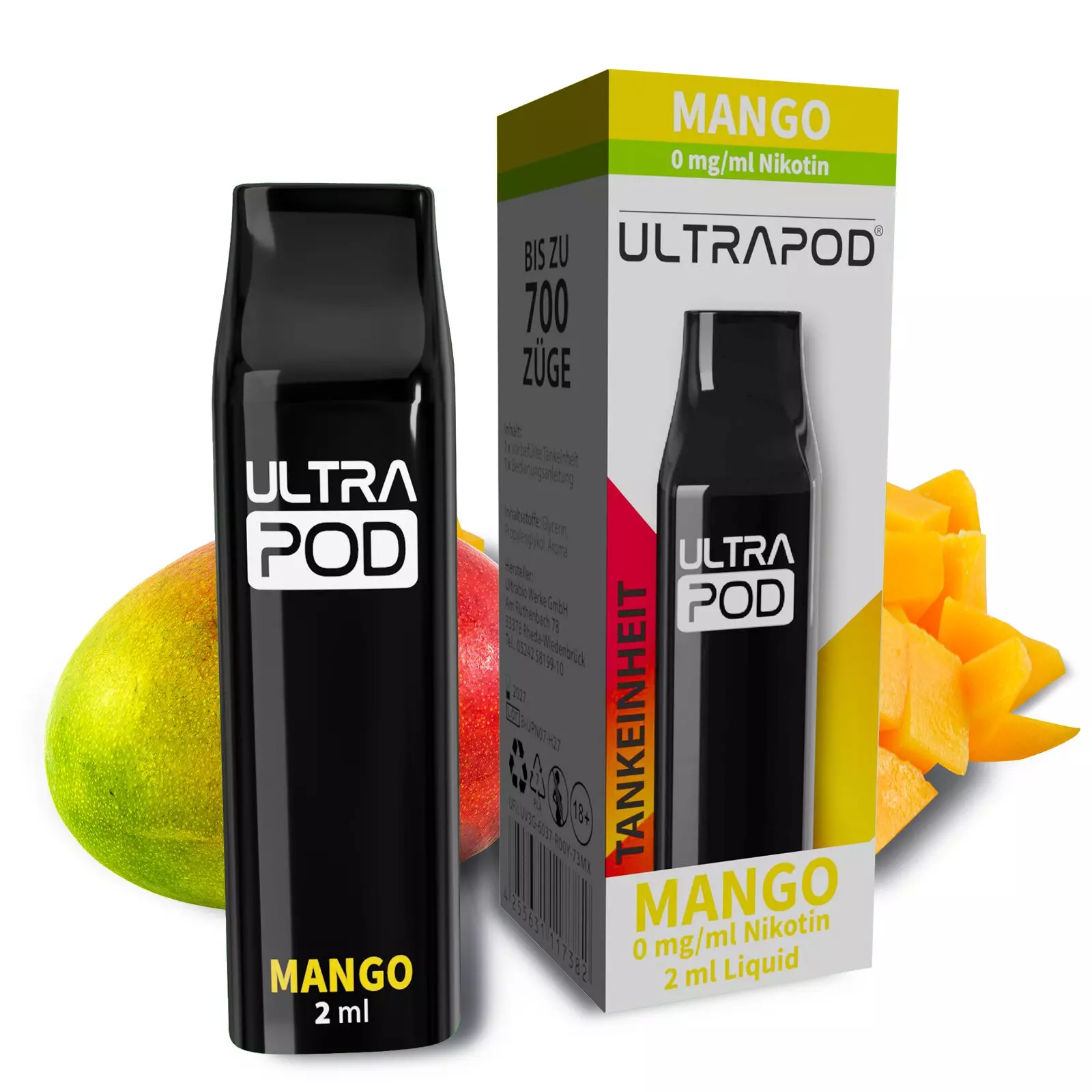 ultrapod-mango-0mg.jpg Ultrapod Prefilled Pod - Mango