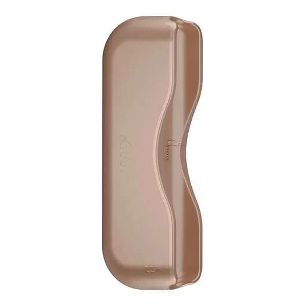 Kiwi Power Bank in Roségold – kompaktes Ladegerät in ovaler Form, Seitenansicht