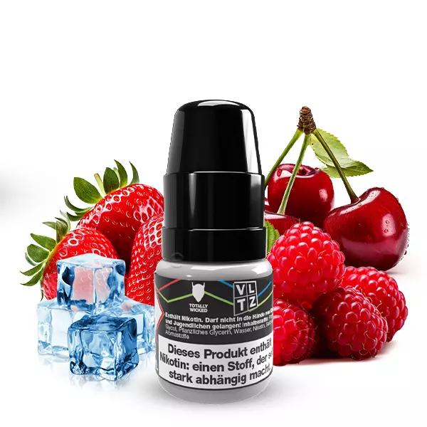 VLTZ Ice Erdbeere Himbeere Kirsche - 10ml Nikotinsalz-Liquid