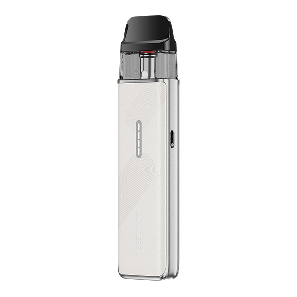 Vaporesso XROS 5 Mini Pod Kit Leather Edition in Weiß – schlankes Pod-System, Frontansicht