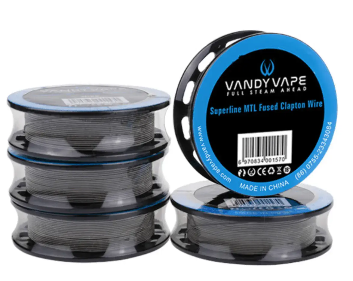 Vandy Vape 3 Meter Ni80 Superfine MTL Fused Clapton 32GA*2/38GA Wickeldraht