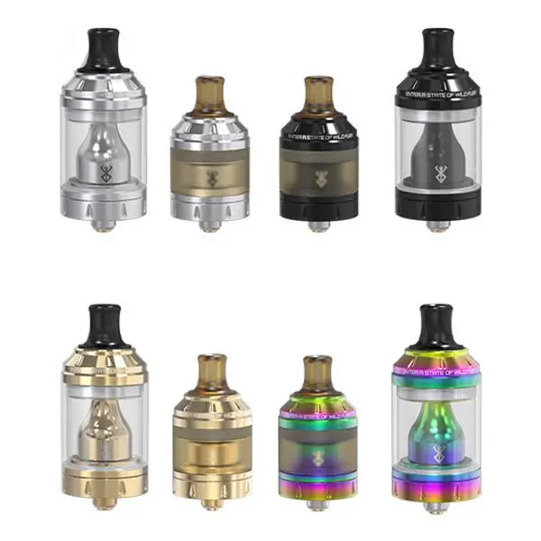 Vandy Vape Berserker MTL RTA Selbstwickler-Tank – acht Farbvarianten von Silber über Gold bis Rainbow in der Übersicht