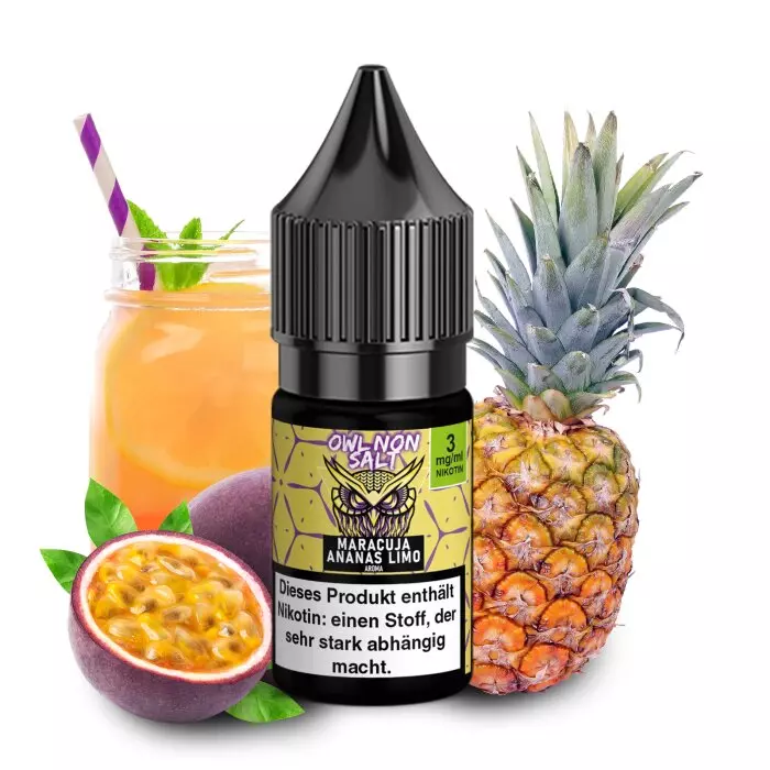 OWL Non-Salt - Maracuja Ananas Limo - 10ml Liquid