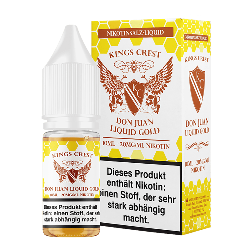 Don Juan Liquid Gold - 10ml Nikotinsalz-Liquid Don Juan Liquid Gold - 10ml Nikotinsalz-Liquid