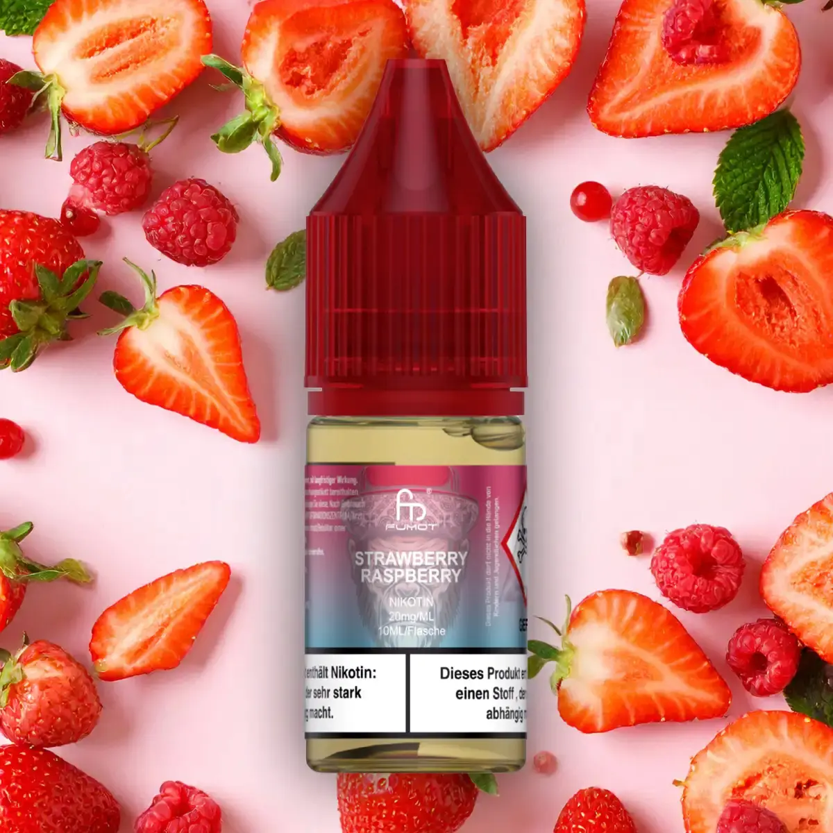 RandM Fumot Strawberry Raspberry - 10ml Nikotinsalz-Liquid