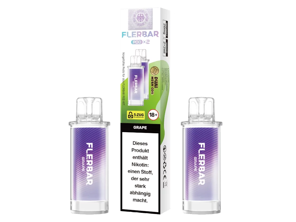 flerbar-pod-20mg-grape_v1_1000x750.png 2x Flerbar - Prefilled Pod - Grape