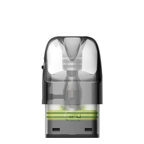 GeekVape Q Ersatz-Pod 3 ml – transparenter Pod mit grün leuchtendem Coil-Bereich, Einzelansicht