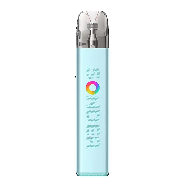 geekvape-sonder-q2-pod-kit-7.jpg GeekVape Sonder Q2 Pod Kit in Eisblau – kompaktes Pod-System mit buntem Sonder-Logo, Frontansicht