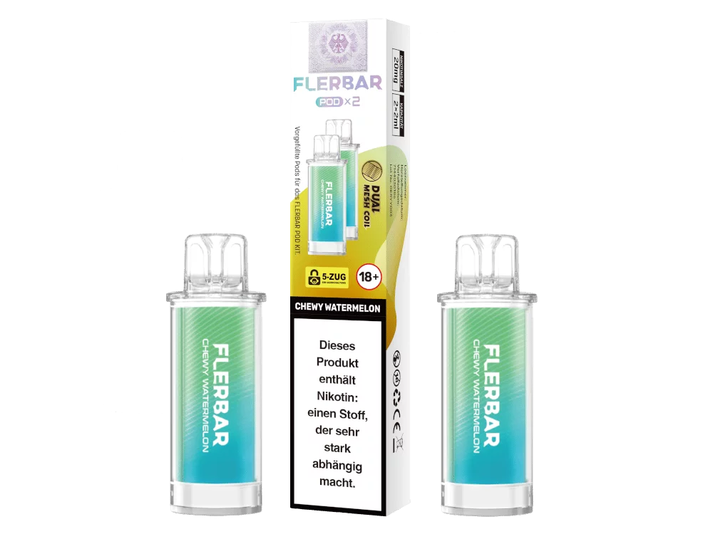 flerbar-pod-20mg-chewy-watermelon_v1_1000x750.png 2x Flerbar - Prefilled Pod - Chewy Watermelon