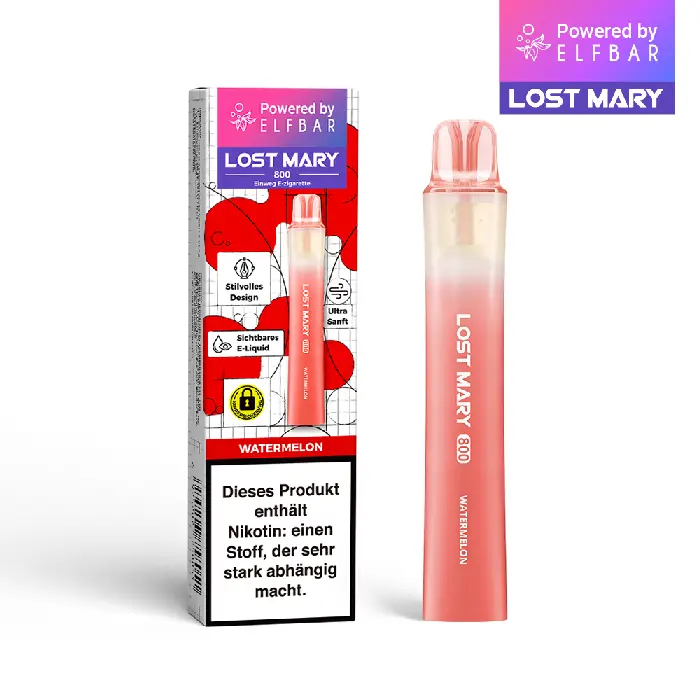 Lost Mary - 800 Einweg E-Zigarette - Watermelon