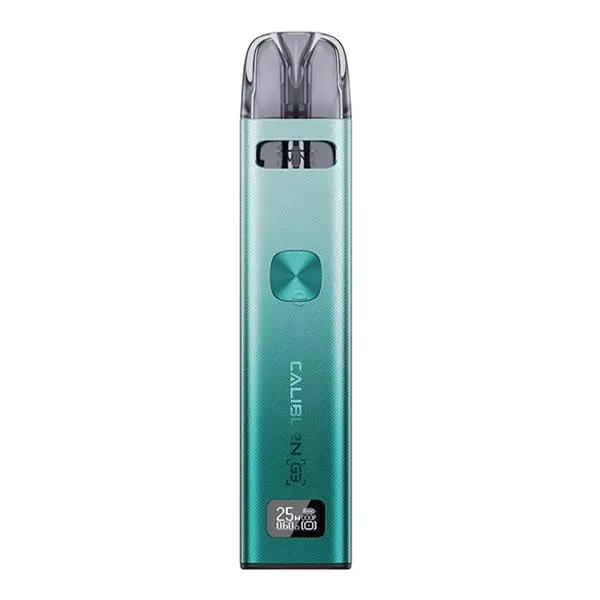 uwell-ccaliburn-g3-neue-farben-5_600x600.jpg Uwell Caliburn G3 Pod Kit in Türkis-Grün, schlankes Gerät mit eingesetztem Pod