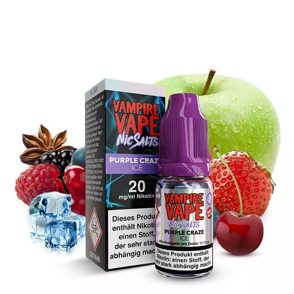 Purple Craze Ice - 10ml Nikotinsalz-Liquid