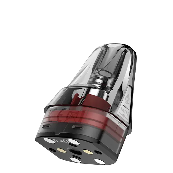 Vaporesso Luxe X Dual Mesh Ersatz-Pod, transparenter Pod mit rotem Heizelement, Einzelansicht