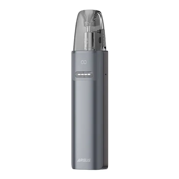 VooPoo Argus G4 Mini Pod Kit in Grau – schlankes Pod-System mit aufgesetztem Pod, Vorderansicht