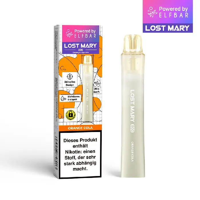Lost Mary - 800 Einweg E-Zigarette - Orange Cola