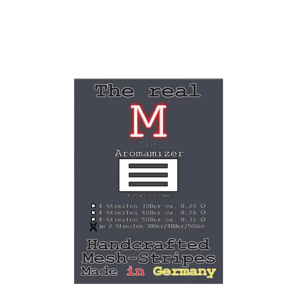 6x The Real M - Mixed Aromamizer SS316 Mesh-Stripes
