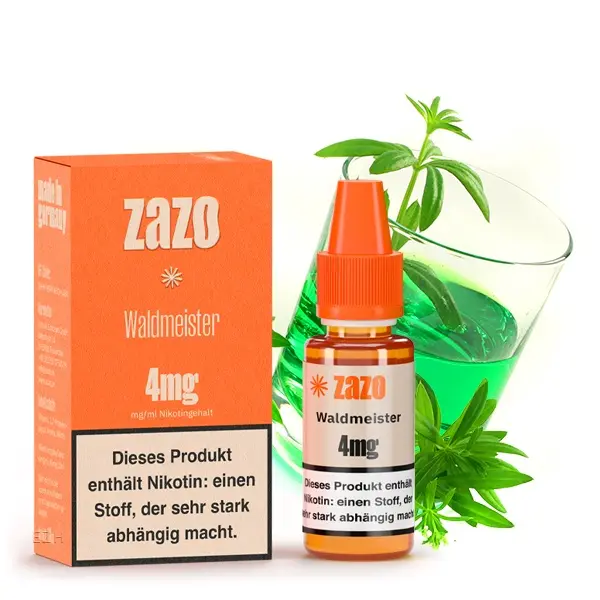 source286143.jpg ZAZO Classics Waldmeister 10ml Liquid – orangefarbene Schachtel mit Flakon, 4 mg Nikotin