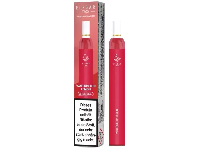 Elfbar T600 Einweg E-Zigarette - 20mg/ml Watermelon Lemon
